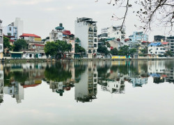 đất đẹp mặt hồ, phân lô , khu vực Bồ Đề, 101m, mặt tiền = hậu 5.8m