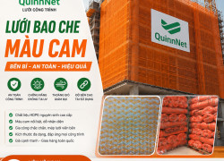 LƯỚI BAO CHE MÀU CAM QUINN NET – BỀN MÀU, BỀN CÔNG TRÌNH