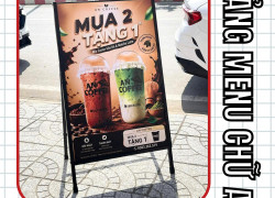 BẢNG MENU CHÂN CHỮ A