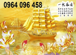 Tranh gạch 3d thuận buồm xuôi gió - CZX68