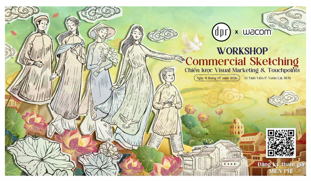 Workshop Commercial Sketching: Chiến Lược Visual Marketing & Touchpoints