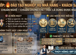 ĐÀO TẠO NGHIỆP VỤ NHÀ HÀNG – KHÁCH SẠN