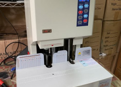 Máy đóng chứng từ ống nhựa HT-70B đóng độ dầy 7cm