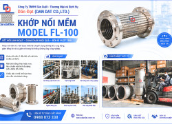 Khớp nối mềm bọc lưới inox, khớp nối mềm fl100, khớp nối mềm nối bích, ống nối mềm inox 304
