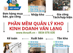 Phần mềm quản lý kho, kinh doanh ngành Gỗ, Ván ép, Ván lạng