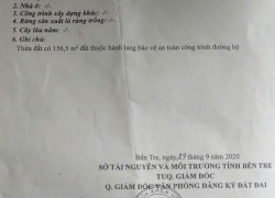 BÁN ĐẤT XÃ BÌNH ĐẠI, VĨNH LONG, DT 857,7M2 SHR CHỈ 3.5 TỶ. LH:0822926269