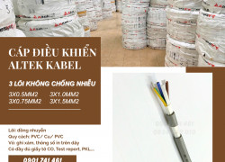Cáp điều khiển Altek Kabel 3x0.5/3x0.75/3x1.0/3x1.5 tại Hà Nội, Hải Phòng, Thanh Hóa