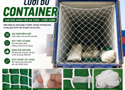 LƯỚI DÙ CONTAINER QUINN NET – GIỮ HÀNG AN TOÀN, XUẤT KHẨU CHUYÊN NGHIỆP