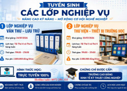 Nghiệp vụ văn thư lưu trữ - Nghiệp vụ thư viện thiết bị trường học