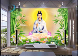 Tranh gạch 3d phật phòng thờ - XVBN89