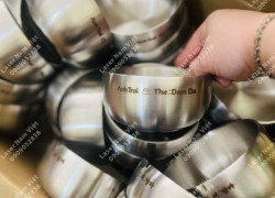 Khắc laser trên inox theo yêu cầu - sắc nét, bền đẹp, không phai màu