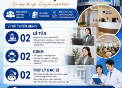 SAIGON MEDIC tuyển lễ tân, CSKH, trợ lý BS