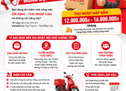 VIETTELPOST TÂY THẠNH TUYỂN NV GIAO NHẬN
