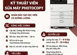 Tuyển KTV sửa máy photocopy làm tại Bình Dương