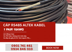 Cáp tín hiệu RS485 18AWG 1 Pair Altek Kabel tại Đà Nẵng, Bình Định, Khánh Hòa