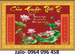 Tranh gạch 3d ốp tường phòng thờ - DGCG555