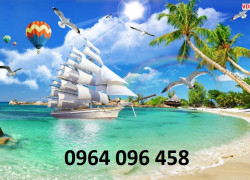 Tranh gạch 3d phong thủy thuận buồm xuôi gió - FDXS32