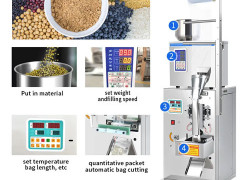 Máy đóng gói cân định lượng bột ngũ cốc - nhỏ gọn