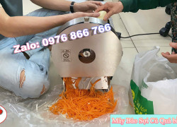 MÁY THÁI SỢI CỦ QUẢ - THÁI LÁT MỎNG CÓ CHỈNH DÀY MỎNG BẰNG ĐIỆN TẤN PHÁT - máy bào sợi cà rốt, xoài , khoai môn