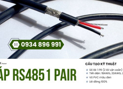Cáp Truyền Thông RS485 1 Pair 18AWG Tại Hà Nội, Hưng Yên, Bắc Ninh