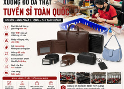 Đồ da chuyên xuất khẩu - tuyển sỉ toàn quốc