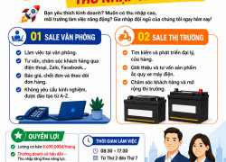 [KO CẦN KN, CÓ THƯỞNG] 3 NV SALE TP.HCM