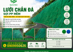 LƯỚI CHẮN ĐÁ SỢI PP MỀM QUINN NET