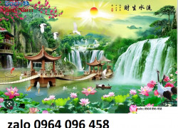 Tranh gạch 3d phong cảnh đồng quê - FDXC68