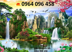 Tranh gạch 3d phong cảnh đồng quê - SDX33