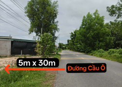 MẶT TIỀN ĐƯỜNG CẦU Ô - GẦN CỔNG KCN PHƯỚC ĐÔNG - GIÁ TỪ 490TR SỞ HỮU NGAY