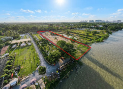 [O2718*] Đất vàng mặt tiền Đường Số 5 Long Phước đối diện Nhà thờ Tổ - View sông 6x tỷ!