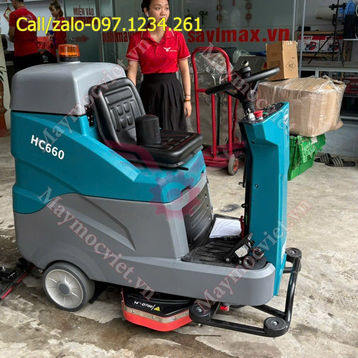 Máy chà sàn ngồi lái Hiclean HC660