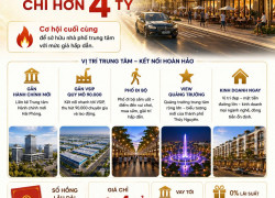 Duy Nhất 1 Căn Chỉ Hơn 4 Tỷ - Sở Hữu Căn Hộ 240m2 Dự Án Vlasta Thủy Nguyên