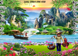 Tranh gạch 3d ốp nhà mồ - DXC32