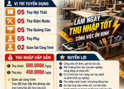 CÔNG TY TNHH MỸ THUẬT HOÀNG GIA THẮNG TUYỂN DỤNG