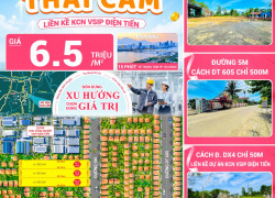ĐẤT NỀN THÁI CẨM – 200M² ĐẤT Ở ĐÔ THỊ TP. ĐÀ NẴNG GIÁ 6.5 TRIỆU/M² – ĐÓN SÓNG VSIP