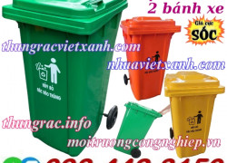 Thùng rác nhựa 240 lít nắp kín TR240