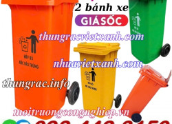 Thùng rác nhựa 120 lít nắp kín TR120