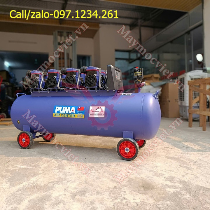 Máy nén khí không dầu giảm âm 150L Puma 5.5Hp