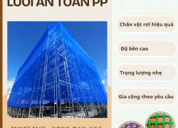 Lưới an toàn PP - Lưới cản vật rơi- Lưới 3 vuông