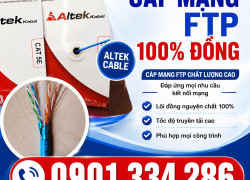 Cáp Mạng Cat5e & Cat6 Chống Nhiễu FTP ALTEK KABEL