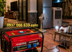 Sẵn hàng ship ngay Máy phát điện chạy xăng 3kw Yikito SH4500EX có đề