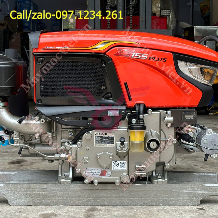 Động cơ nổ chạy dầu mát nước Kubota ZT155DIS
