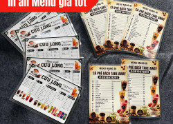 THIẾT KẾ IN ẤN MENU TẠI CẦN THƠ