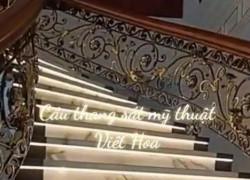 Gia công cầu thang sắt mỹ thuật NINH BÌNH