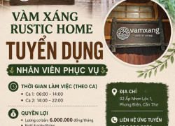 [KO CẦN KN] NHÂN VIÊN PHỤC VỤ CẦN THƠ