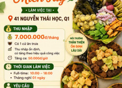 [KO CẦN KN, BAO CƠM] PHỤ BẾP BÁNH QUẬN 1