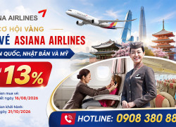 Ưu đãi hè 2026 từ Asiana Airlines đã trở lại