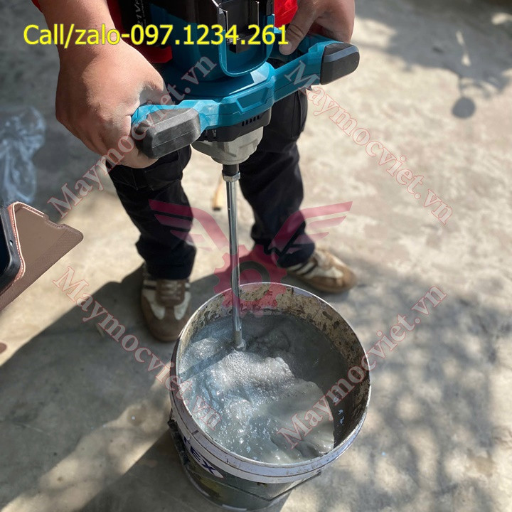 Máy khuấy - trộn sơn, xi măng mini dùng pin Turbo TBS21