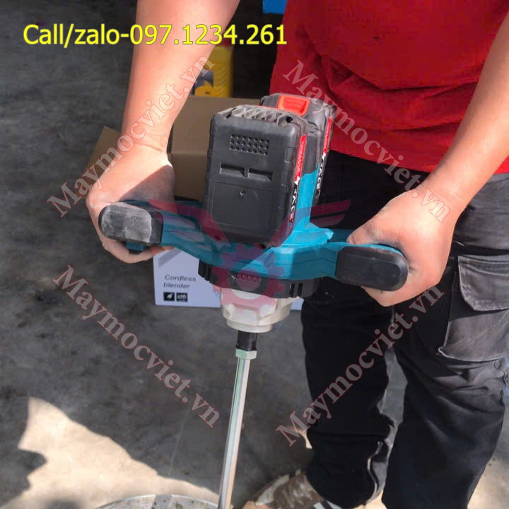 Máy khuấy - trộn sơn, xi măng mini dùng pin Turbo TBS21